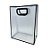 Sacola Transparente PVC com Alça - Preta - 25x30x15cm - 1 unidade - Rizzo - Imagem 1