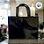 Sacola de Poliester Premium Metalizada com Botão - Preta - 39x35x15cm - 1 unidade - Rizzo - Imagem 3