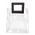 Sacola Transparente PVC com Alça Quadrada de Couro Preta - 22x26x12 - 1 unidade - Rizzo - Imagem 2