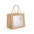 Sacola Premium com Visor P - Kraft - 22x20x14  - 1 unidade - Cromus - Rizzo - Imagem 1