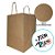 Sacola de Papel Premium 27 27x22x9,5cm - Kraft - Fundo Largo D-27 - 10 unidades - Rizzo - Imagem 3
