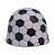 Papel Chumbo 10x9,8cm - Bola de Futebol Preto e Branca - 300 unidades - Cromus - Rizzo - Imagem 1