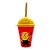 Copo com Tampa e Canudo - Minions Self e Dançando - 280ml - 1 unidade - Plasútil - Rizzo - Imagem 3