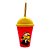 Copo com Tampa e Canudo - Minions Comendo Doce e Sorrindo - 280ml - 1 unidade - Plasútil - Rizzo - Imagem 3