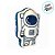 Almofada Astronauta Espacial - 38cm - 1 unidade - Zona Criativa - Rizzo - Imagem 2