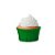 Forminha Forneável para Cupcake - Verde Bandeira - 45 unidades - Mago - Rizzo - Imagem 1