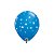 Balão de Festa Látex Liso Decorado - Estrelas Azul e Vermelho - 11" 28cm - 50 unidades - Qualatex Outlet - Rizzo - Imagem 2