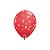 Balão de Festa Látex Liso Decorado - Estrelas Azul e Vermelho - 11" 28cm - 50 unidades - Qualatex Outlet - Rizzo - Imagem 3