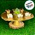 Boleira Ouro - 31x31x10cm - 1 unidade - Cromus - Rizzo - Imagem 4