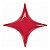Balão de Festa Microfoil 20" 51cm - Starpoint Vermelho Rubi - 1 unidade - Qualatex Outlet - Rizzo - Imagem 1