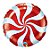 Balão de Festa Microfoil 9" 22cm - Redondo Bala Espiral Vermelho - 1 unidade - Qualatex Outlet - Rizzo - Imagem 1