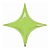 Balão de Festa Microfoil 40" 101cm - Starpoint Verde Lima - 1 unidade - Qualatex Outlet - Rizzo - Imagem 1