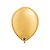 Balão de Festa Látex Liso Sólido - Ouro - 11" 28cm - 6 unidades - Qualatex Outlet - Rizzo - Imagem 1