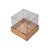 Caixa Mini Bolo PP (4cm x 4cm x 4cm) Kraft 10 unidades Assk Rizzo Confeitaria - Imagem 1