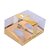 Caixa para 2 Meio Ovos Regulavel com Colher - 22x17x11cm - Ouro Metálico - 1 unidade - Rizzo - Imagem 1