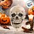 Máscara de Halloween - Caveira Casimir - 24cm - 1 unidade - Cromus - Rizzo - Imagem 3
