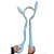 Tiara Orelha Coelho com Movimento - Azul - 55cm - 1 unidade - Rizzo - Imagem 3