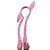 Tiara Orelha Coelho com Movimento - Rosa - 55cm - 1 unidade - Rizzo - Imagem 2