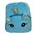 Mochila de Pelúcia Unicórnio Olhos Grandes - Azul - 30x35cm - 1 unidade - Rizzo - Imagem 1