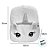 Mochila de Pelúcia Unicórnio Olhos Grandes - Creme - 30x35cm - 1 unidade - Rizzo - Imagem 3