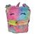 Mochila de Pelúcia Unicórnio - Coloridos Rosa - 25x30cm - 1 unidade - Rizzo - Imagem 1