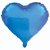 Balão de Festa Metalizado 18"45cm - Coração Azul - 1 unidade - Partiufesta - Rizzo - Imagem 1