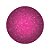 Balão Bubble Transparente com Glitter Rosa - 11" 26cm - 1 unidade - Rizzo - Imagem 1