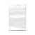 Saco Zip com Furo Fundo Branco - 20x30cm  - 50 unidades - Rizzo - Imagem 1