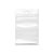 Saco Zip com Furo Fundo Branco - 12x20cm  - 100 unidades - Rizzo - Imagem 1