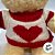 Urso de Pelúcia com Blusa de Coração - Creme - 28cm - 1 unidade - Rizzo - Imagem 3