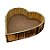 Cachepot Coração de Madeira P - 25x6x25,5cm - 1 unidade - Rizzo - Imagem 1