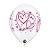 Balão de Festa Látex Liso Decorado - Coração Vermelho e Rosa - 11" 28cm - 50 unidades - Qualatex Outlet - Rizzo - Imagem 1