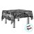 Toalha de Mesa em TNT - 140x220cm - Tipo Chita Preta com Flores - 5 unidades - Best Fest - Rizzo - Imagem 2