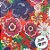 Toalha de Mesa em TNT - 70x70cm - Tipo Chita Vermelha com Flores - 5 unidades - Best Fest - Rizzo - Imagem 3