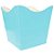 Cachepot de Papel - Azul Claro - 9x7cm - 10 unidades - Rizzo - Imagem 1