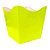 Cachepot de Papel - Amarelo Neon - 9x7cm - 10 unidades - Rizzo - Imagem 1