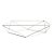 Base aramada triangular para bandeja - Branco - 17x28,5cm - 1 unidade - Rizzo - Imagem 1