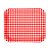 Bandeja Laminada - Xadrez Vermelho - 40,5x33cm - 1 unidade - Rizzo - Imagem 1