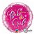 Balão de Festa Microfoil 18" 45cm - Redondo Welcome Baby Girl! Estrelas Rosa - 1 unidade - Qualatex Outlet - Rizzo - Imagem 1