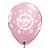Balão de Festa Látex Liso Decorado - Baby Girl Rosa - 11" 27cm - 50 unidades - Qualatex Outlet - Rizzo - Imagem 1