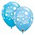 Balão de Festa Látex Liso Decorado - Baby Boy! Azul - 11" 27cm - 50 unidades - Qualatex Outlet - Rizzo - Imagem 1