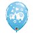 Balão de Festa Látex Liso Decorado - Elefante It's a Boy! Azul - 11" 27cm - 50 unidades - Qualatex Outlet - Rizzo - Imagem 1