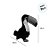 Tucano de Pelúcia - 18cm - 1 unidade - Rizzo - Imagem 2