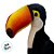Tucano de Pelúcia - 18cm - 1 unidade - Rizzo - Imagem 3