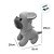 Cachorro de Pelúcia Bulldog - Marrom com Lenço Vermelho - 22cm - 1 unidade - Rizzo - Imagem 3
