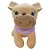Cachorro de Pelúcia Bulldog - Bege - 22cm - 1 unidade - Rizzo - Imagem 1