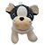 Cachorro de Pelúcia Bulldog - Branco e Preto - 22cm - 1 unidade - Rizzo - Imagem 1