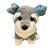Cachorro de Pelúcia Schnauzer - Cinza - 20cm - 1 unidade - Rizzo - Imagem 1