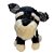 Cachorro de Pelúcia Schnauzer - Preto - 20cm - 1 unidade - Rizzo - Imagem 1