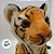 Tigre de Pelúcia - Amarelo - 25cm - 1 unidade - Rizzo - Imagem 4